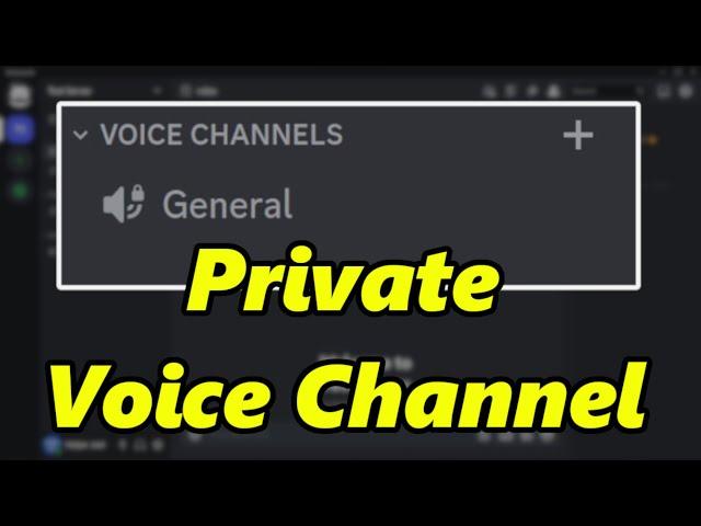 Create A Private Voice Channel In Discord (EASY)