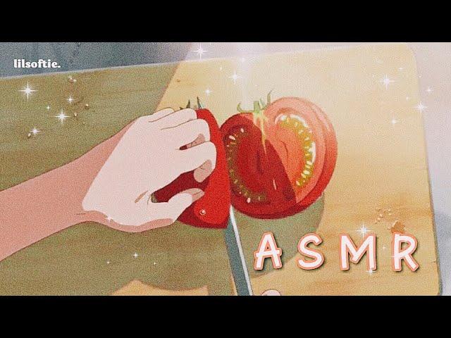 Aesthetic anime cooking with ASMR ( watch in HD for better quality)