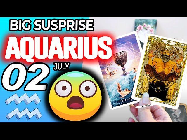 Aquarius  BIG SUSPRISE  horoscope for today JULY  2 2024  #aquarius tarot JULY  2 2024