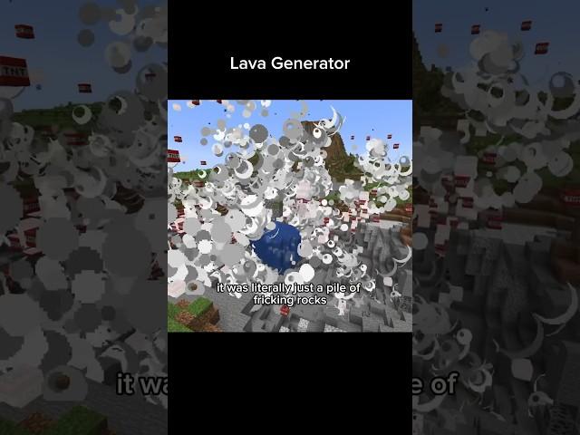 Lava Gnerator  #minecraft #gaming