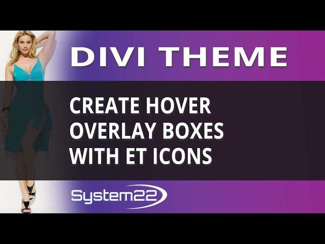 Divi Theme Create Hover Overlay Boxes With ET Icons