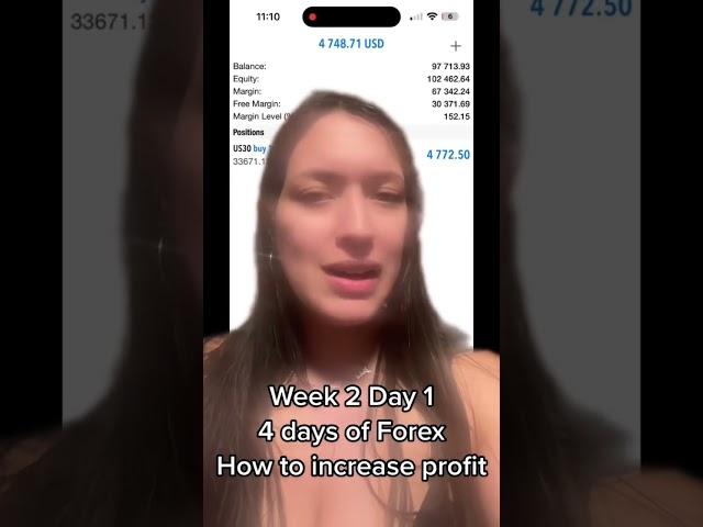 How to increase your forex profit | w2d1 4 days of forex #forextips #forexeducation #forexmentorship