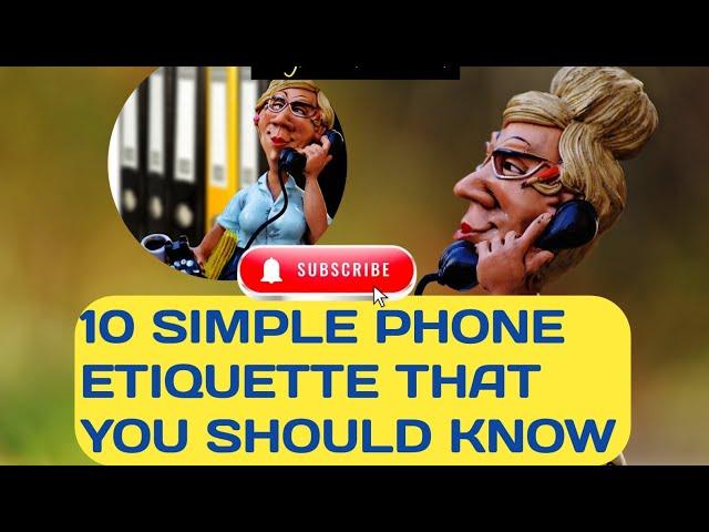 Ten phone etiquette that is useful to your communication. #etiquettestyle #etiquette #phonetiquette