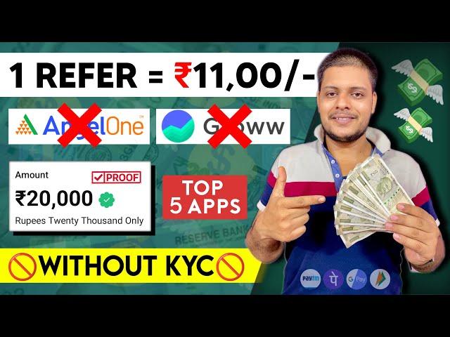 1 REFER ₹1100/- (TOP 5) Best refer and earn app without kyc