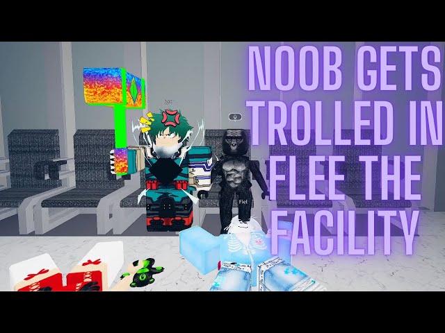 NOOB Beast Gets Trolled in Flee the Facility by the Entire Lobby!