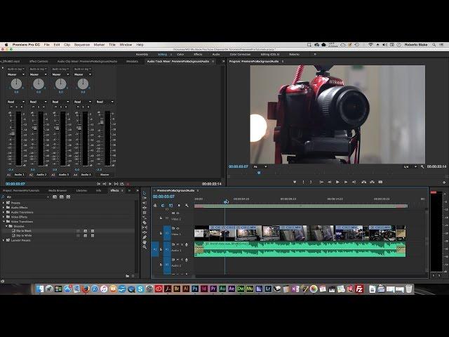 How to Add Background Music To Video In Premiere Pro CC