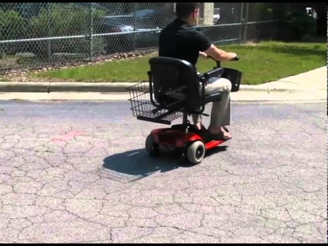 Demo of AmeriGlide Travel Scooter