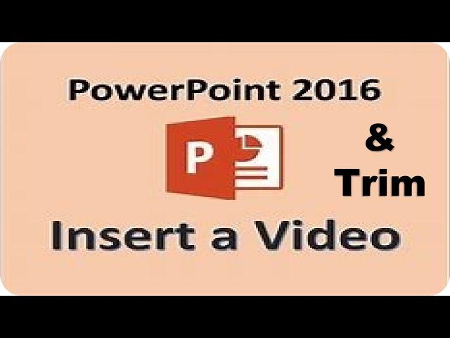 How to Trim and Put Your or YouTube Video on PowerPoint | How to Put a Video into a PowerPoint