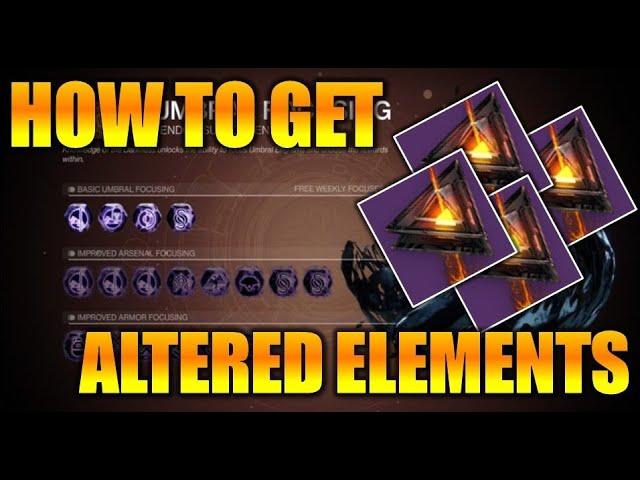 DESTINY 2 | WHAT ARE ALTERED ELEMENTS? FASTEST WAY TO GET ALTERED ELEMENTS - SEASON OF ARRIVALS!