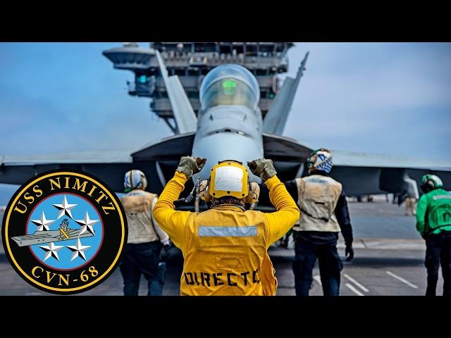 U.S. Navy: Aircraft carrier USS Nimitz (CVN 68), flight operations.