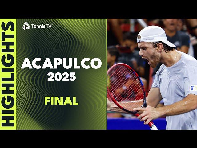 Tomas Machac vs Alejandro Davidovich Fokina For The Title | Acapulco 2025 Final Highlights