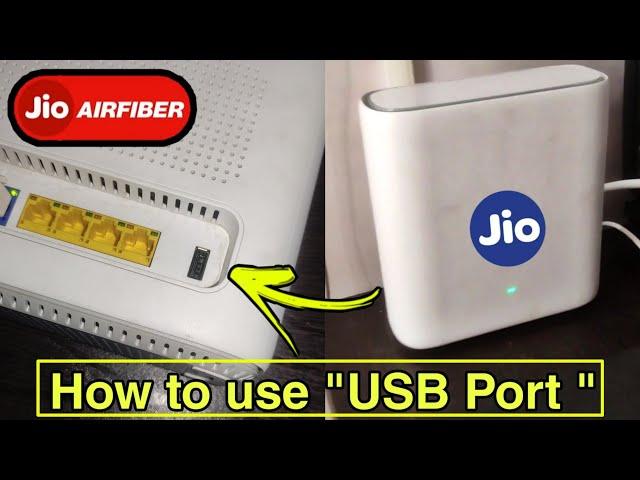 Jio air fiber usb port uses | What is the use of usb port in jio air fiber router - #jioairfiber