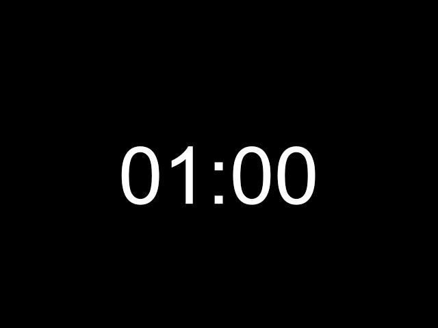 One Minute Countdown Timer with 10 second warm up and 3 Second Tone