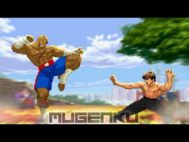 Sagat vs Fei Long. Capcom Street Fighter MUGEN Battle