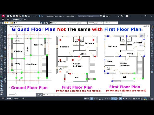 Design of Simple Building with Different Column Positions - Protastructure