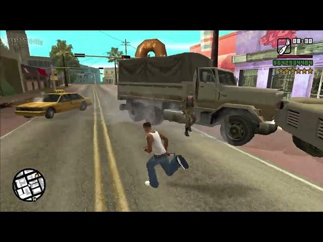 6 Star Wanted Level Rampage! | GTA San Andreas [Los Santos Escape]