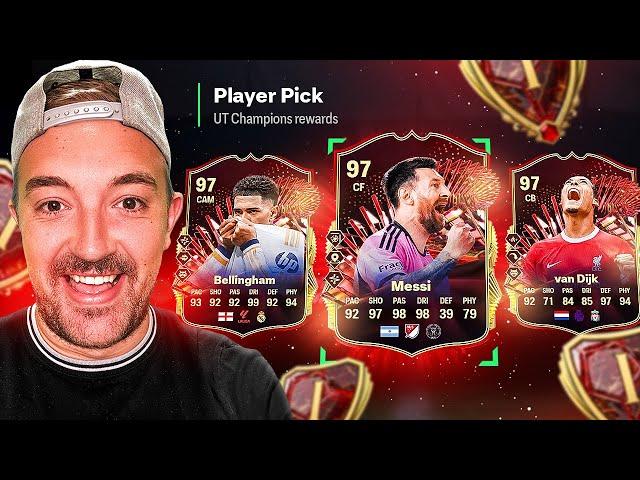 THE CRAZIEST RED PICKS EVER! RANK 1 ULTIMATE TOTS FUT CHAMPS REWARDS