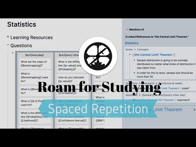 Roam for Studying: Spaced Repetition