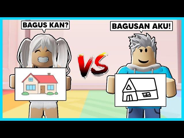 Challange Gambar AKUDAP Vs @LenLen07! Siapa Yang Menang? KALAH DIHUKUM - Speed Draw (Roblox)