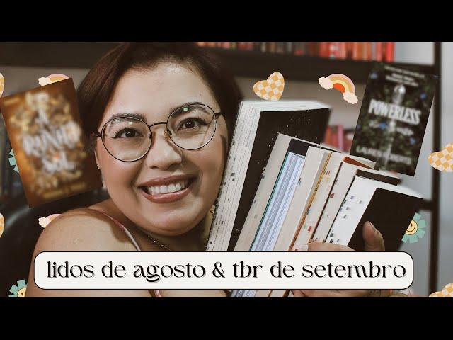 8 livros lidos em agosto & tbr de setembro 🪻‍️