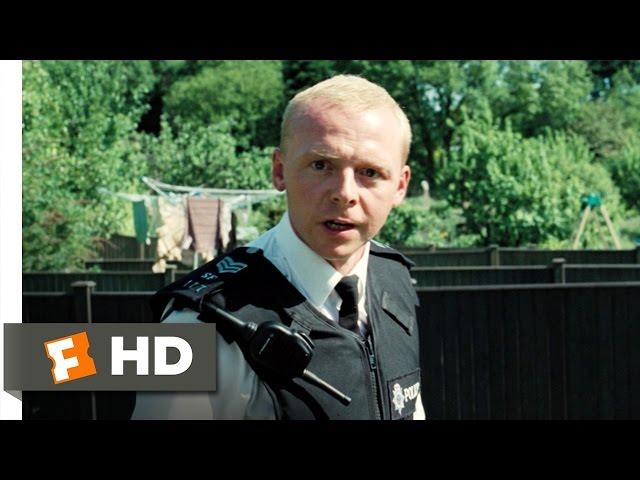 Hot Fuzz (2/10) Movie CLIP - Fence Jumping (2007) HD