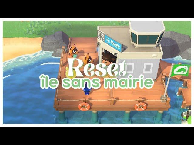  RESET : mon île SANS MAIRIE - TUTO + NEW thème | Animal Crossing New Horizons