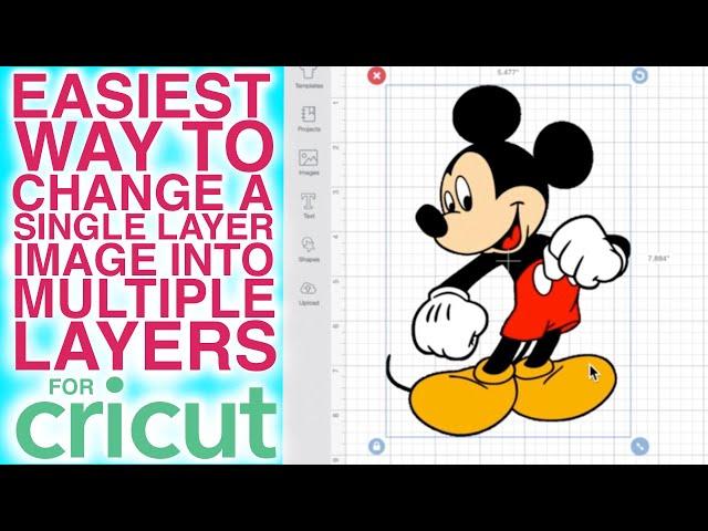 HOW TO CREATE AN SVG | HOW TO CHANGE A SINGLE LAYER IMAGE TO MULTIPLE LAYERS IN CRICUT DESIGN SPACE