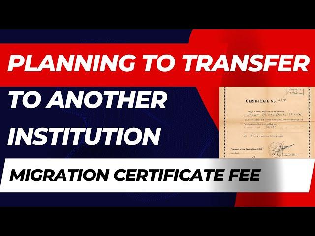 Virtual University Migration Certificate Fee