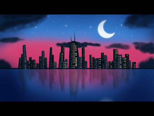 SKYLINE Procreate Drawing (Time-lapse) - Art With Flo Tutorial | DrawWithMe!