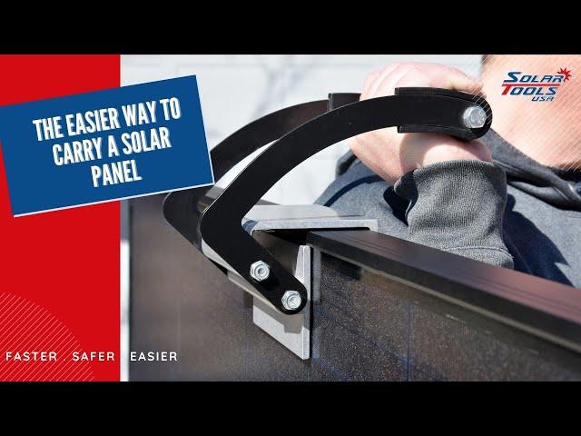 Solar Panel Caddy  - The Better Way to Carry A Solar Panel