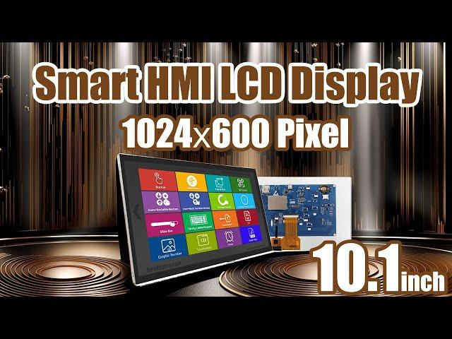 10.1 inch 1024x600 HMI Intelligent Smart UART SPI Touch IPS TFT LCD Display