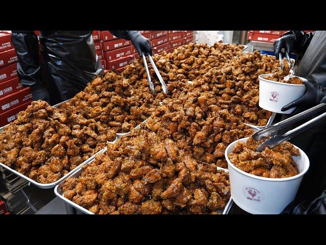 겉바속촉 끝판왕! 인기많은 전국 전통시장 닭강정 치킨 몰아보기 / Korean Spicy Chicken Dakgangjeong / korean street food