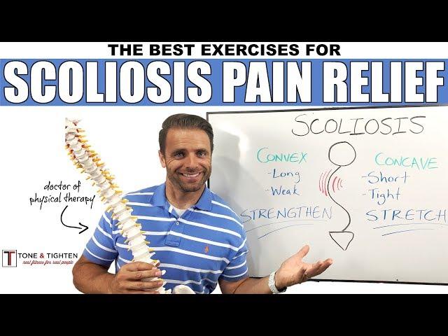 SCOLIOSIS back pain RELIEF! | Best exercises for scoliosis spine