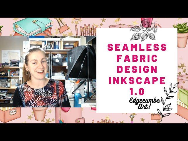 Seamless Fabric Design in Inkscape 1.0 New 2020 - 2021 -  Design fabric TUTORIAL