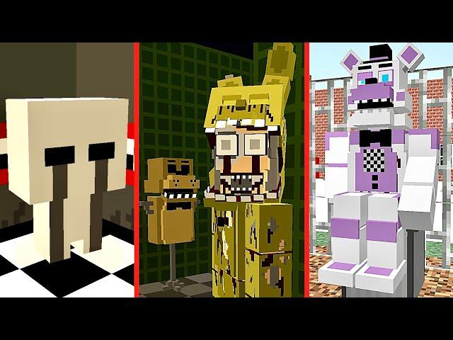 ВСЕ ЛОКАЦИИ ФНАФ МОД в МАЙНКРАФТ Fnaf Minecraft