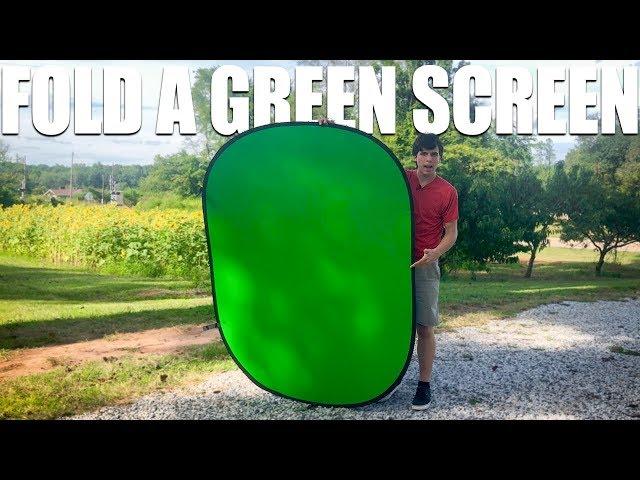 How to Fold a Portable Green Screen (Pop-up Portable Green Screen Tutorial)