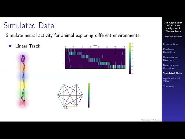 An Application of TDA to Navigation in Neuroscience [Jerome Roehm]