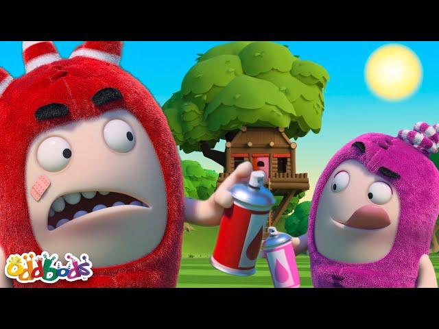 Newt vs Fuse + MORE! | Treehouse Trouble | 2 HOUR! | Oddbods Full Episodes | Funny Cartoons for Kids