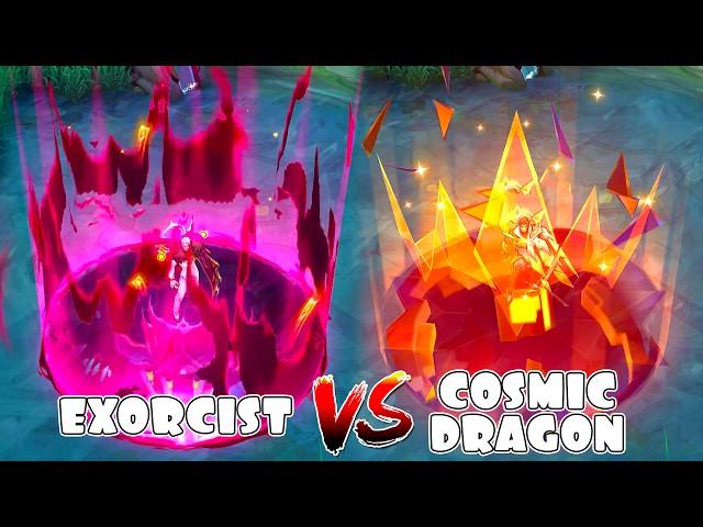 Yu Zhong Cosmic Dragon Prime Skin VS Exorcist Skin Comparison