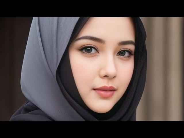 4k AI Art Video Of Beautiful Hijab girl ! Hijab Lookbook! #ai #aiart