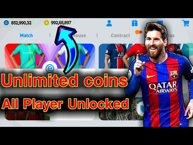 Efootball PES 2021 Mobile MOD APK Unlimited Money Coins Download PES 21 MOD V5.1.0 Unlimited Coins