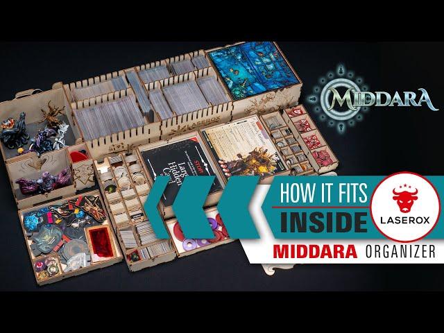 How it Fits inside? - Middara: Unintentional Malum Act 1 board game | Middara Organizer