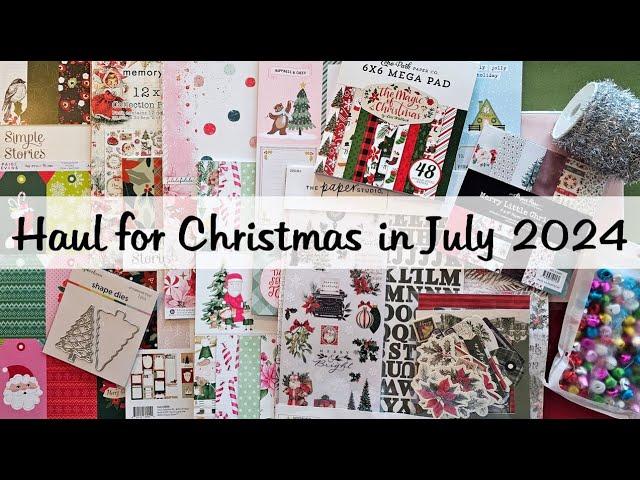Haul for 12 Days of Christmas in July Scrapbook.com Amazon Hobby Lobby