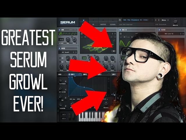 THE GREATEST SKRILLEX / GETTER SERUM GROWL EVER (Free Preset)