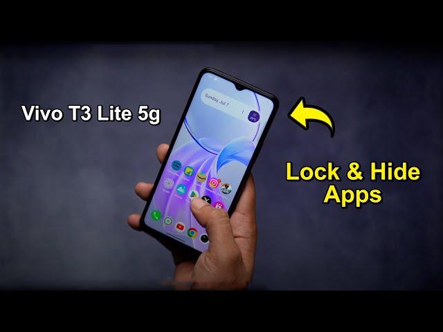 Vivo T3 Lite 5G Hide & Lock Apps Settings l How to Lock & Hide Apps in Vivo T3 Lite 5G