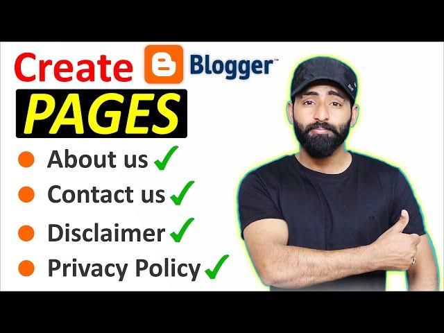 Create Pages in Blogger for AdSense Approval || Blog Course in Hindi/Urdu Class #7