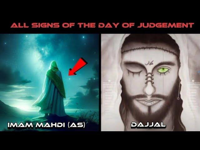 All signs of the day of judgement that are mention in hadiths