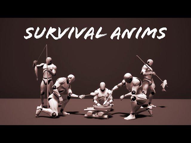 Survival Animations for Unreal Engine and Unity