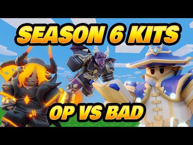 All Season 6 Kits - Roblox BedWars Battle Pass