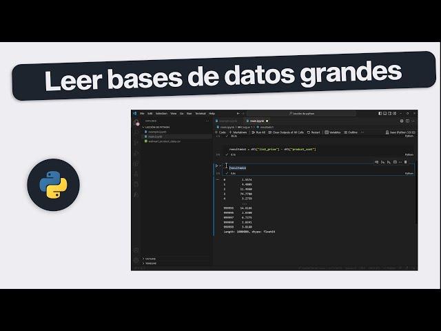 Leer bases de datos grandes en Pandas | Python